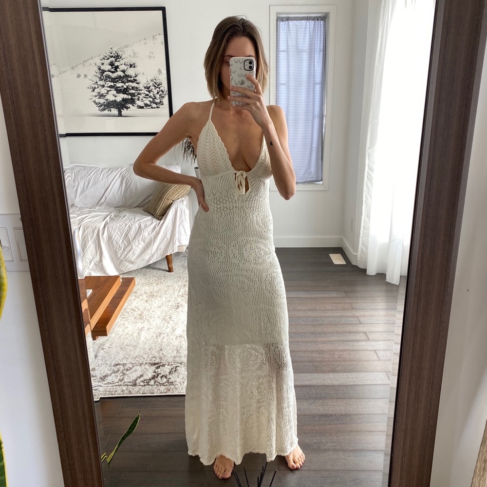 Crochet maxi dress